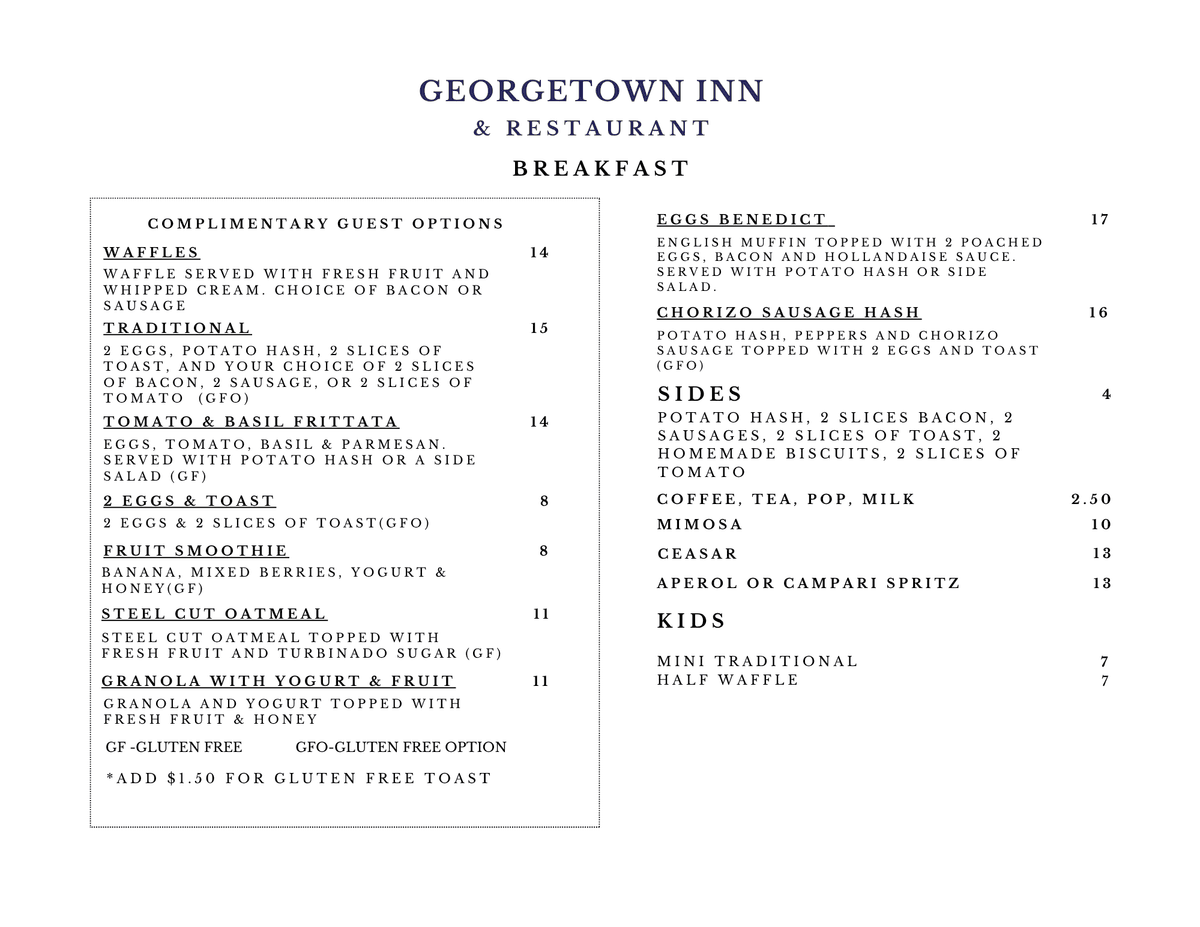 The Georgetown Inn & Restaurant — 5